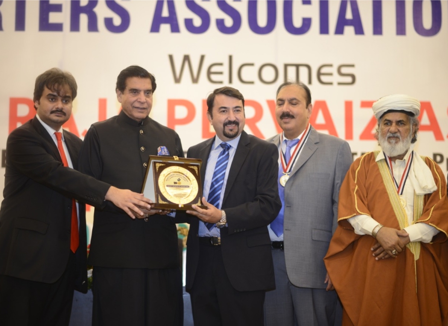<b>2022</b> Receiving Special Merit Trophy from Speaker NA Parvez Ashraf